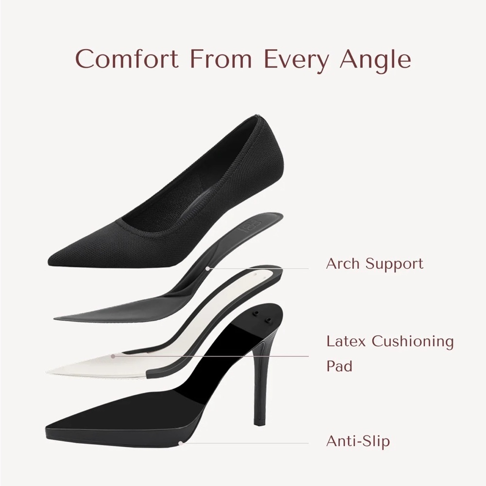StyleFlex Pointed Toe Heeled Platform Pump - Picture 3 of 16
